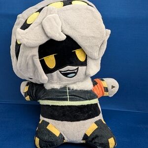 Plush Toy with Black and Yellow Accents
